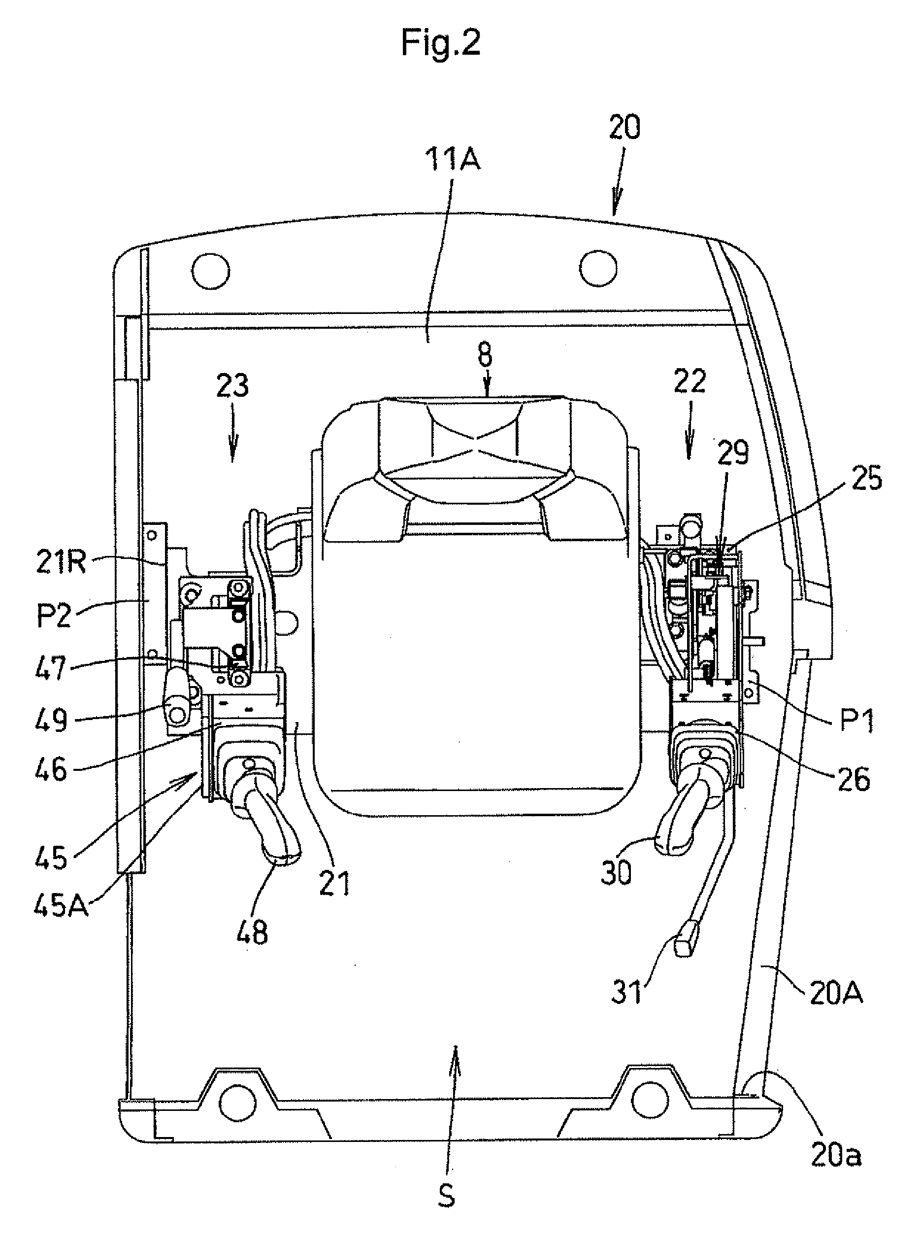 Operator's Section Construction for Work Vehicle