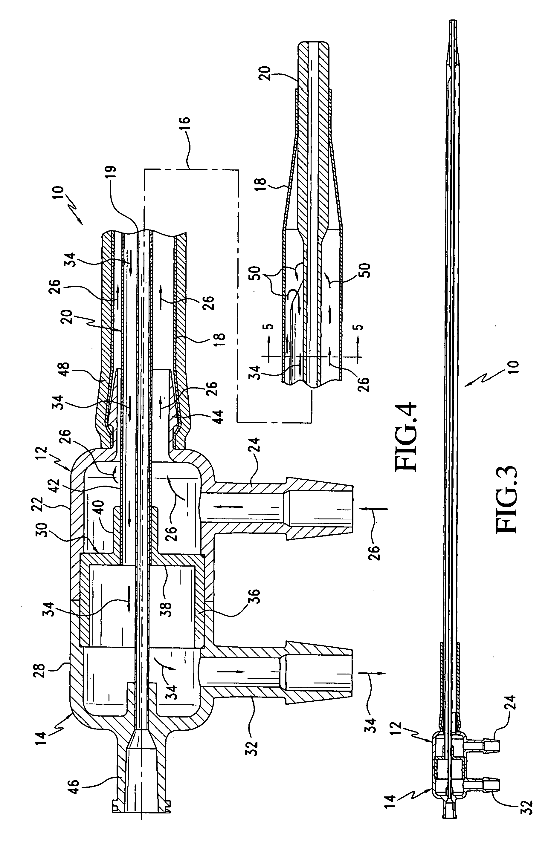 Heat exchange catheter with multi-lumen tube having a fluid return passageway