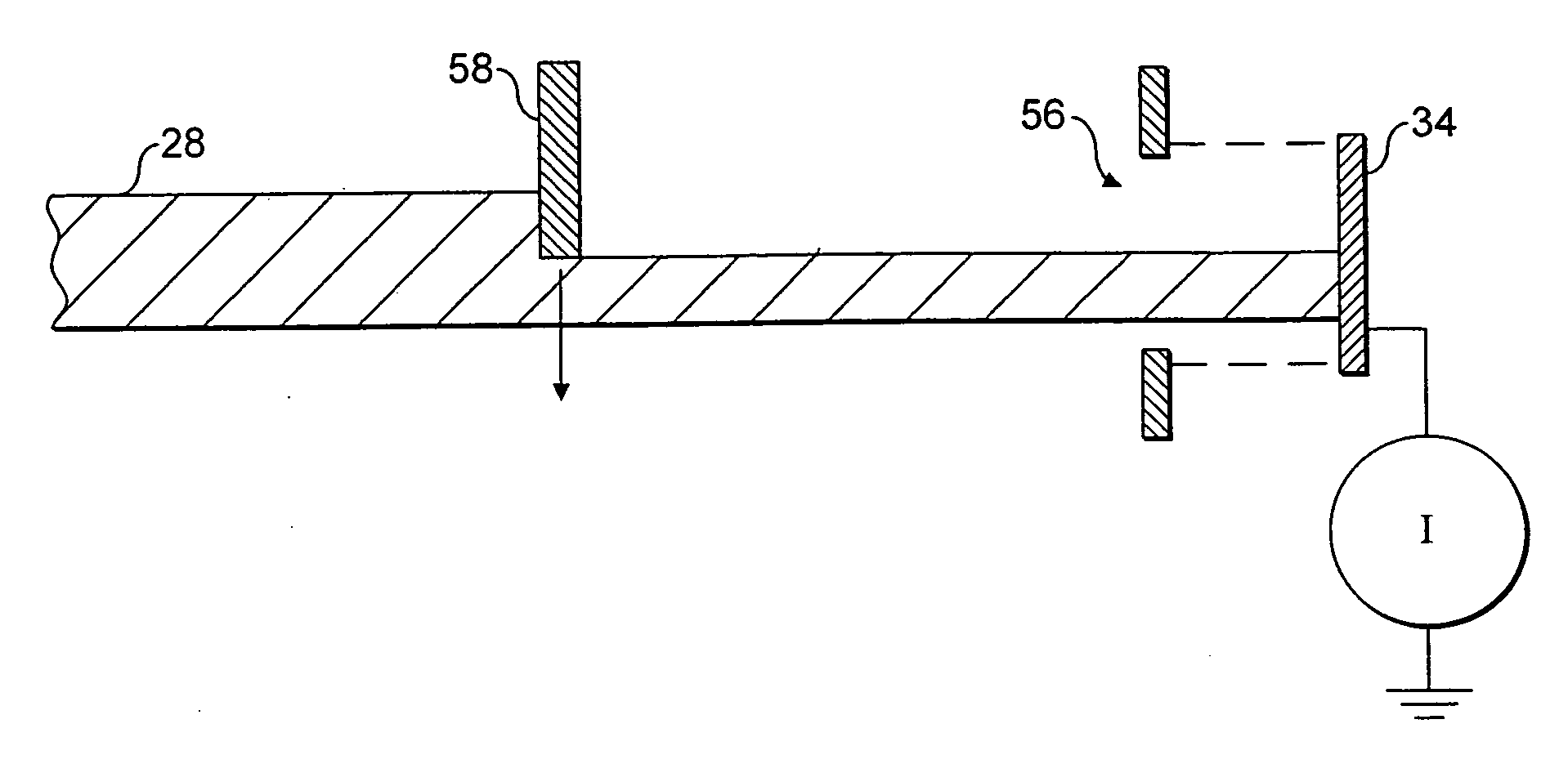 Ion beam monitoring arrangement