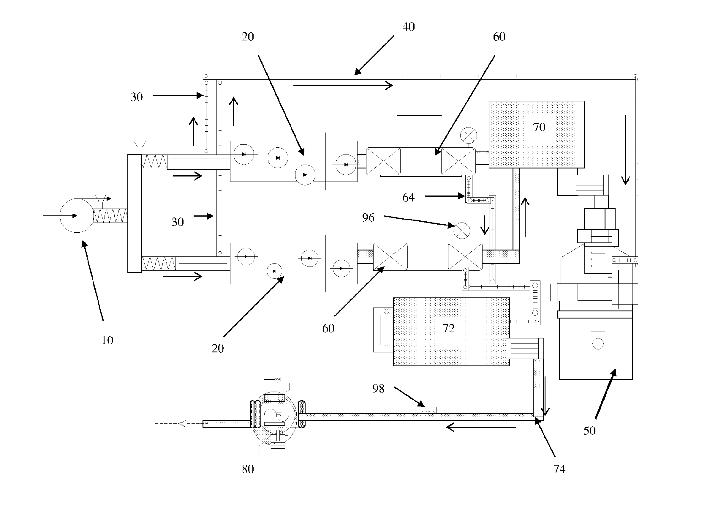 Method and system for harvesting water, energy and biofuel