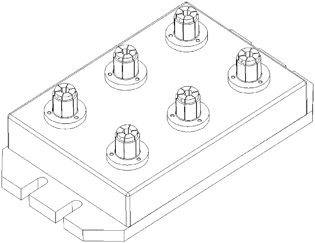 Pneumatic clamping device