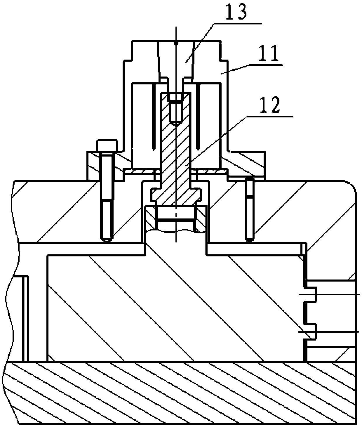 Pneumatic clamping device