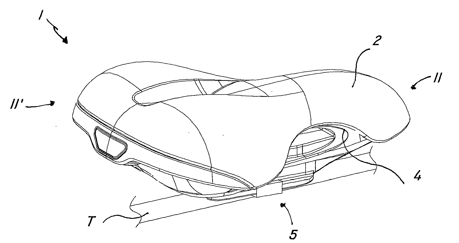 Customizable Saddle Structure, Particularly for Bicycles, Having a Removable Seat Element