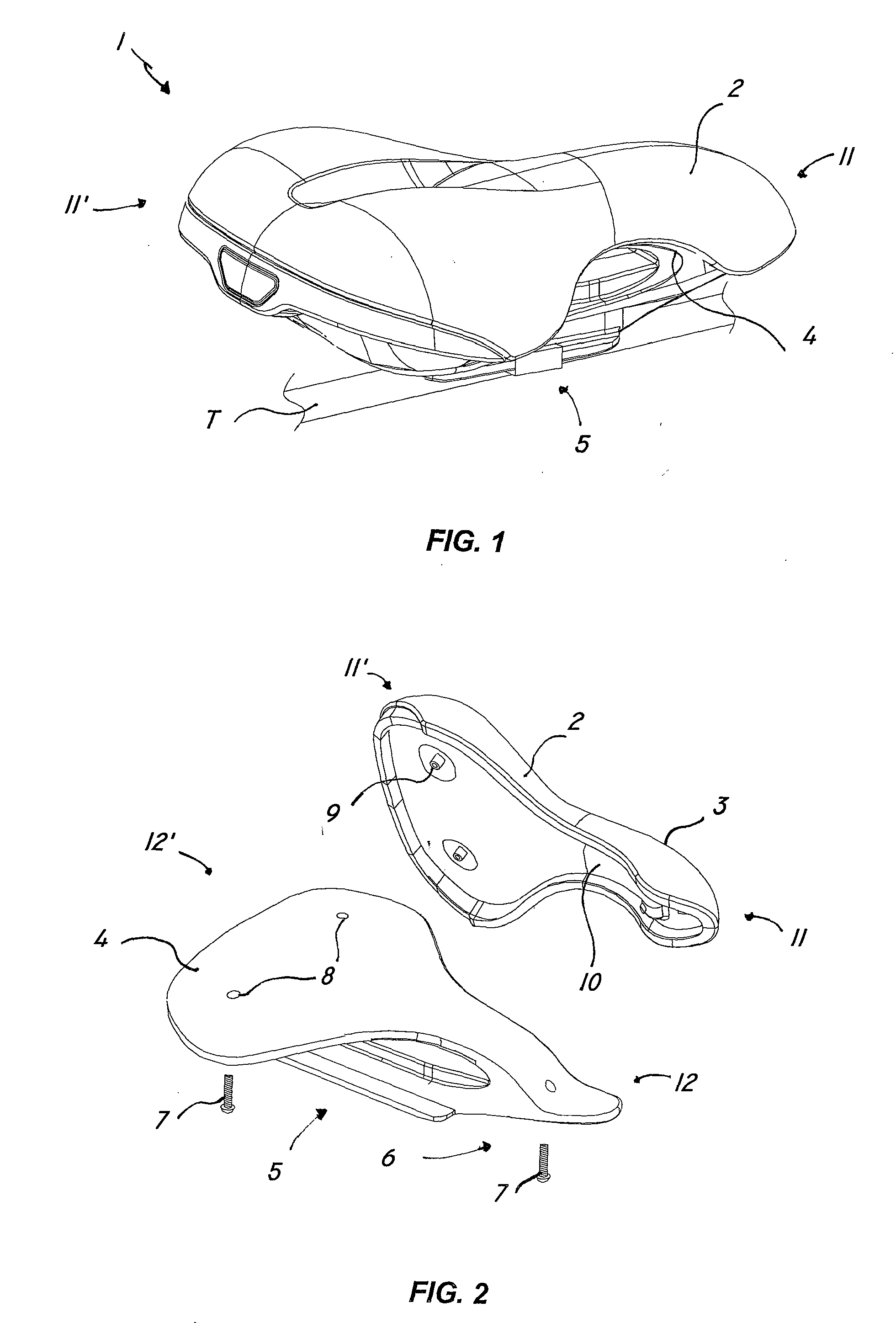 Customizable Saddle Structure, Particularly for Bicycles, Having a Removable Seat Element