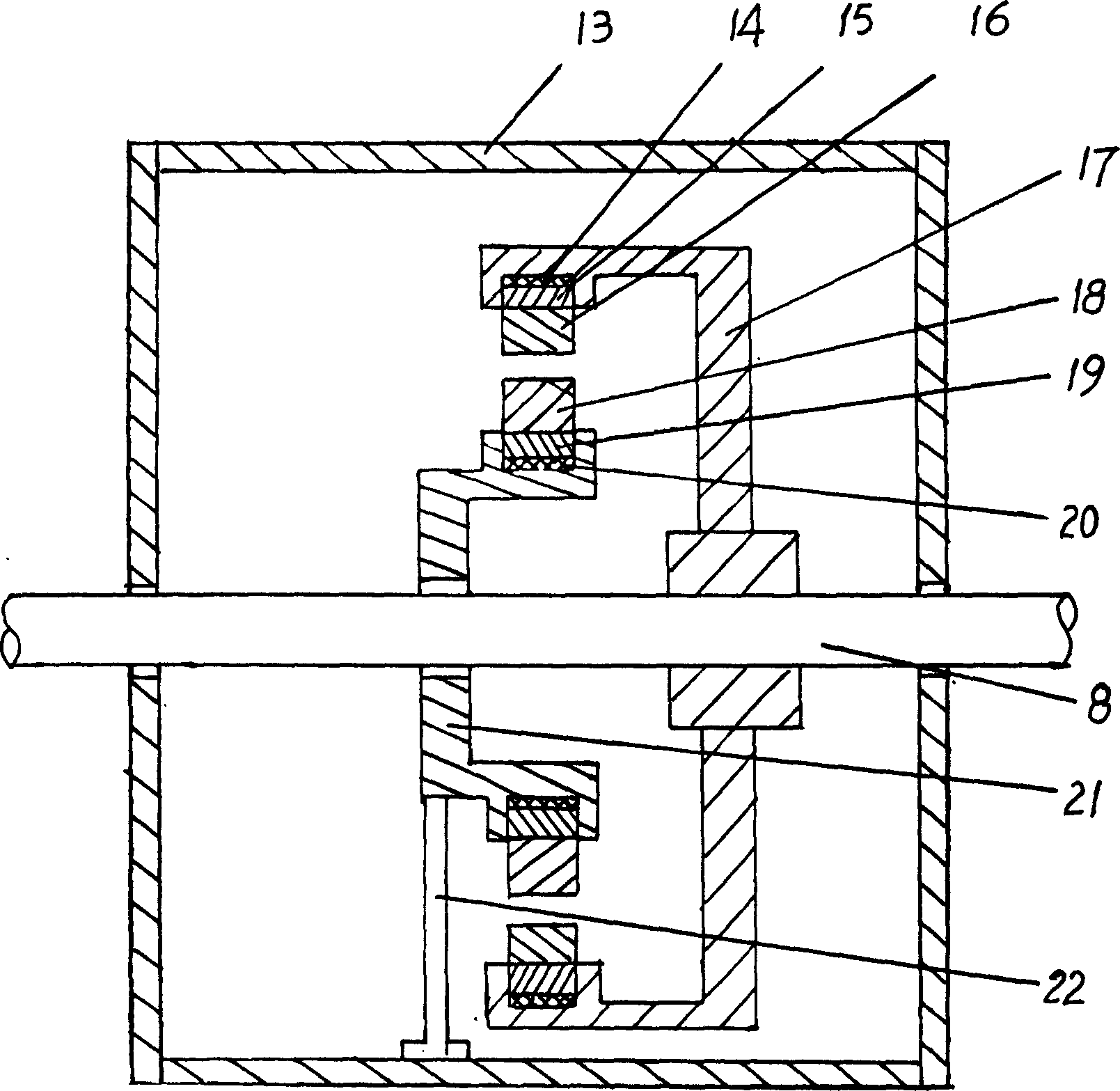 Magnet-wheel machine electric power generator set