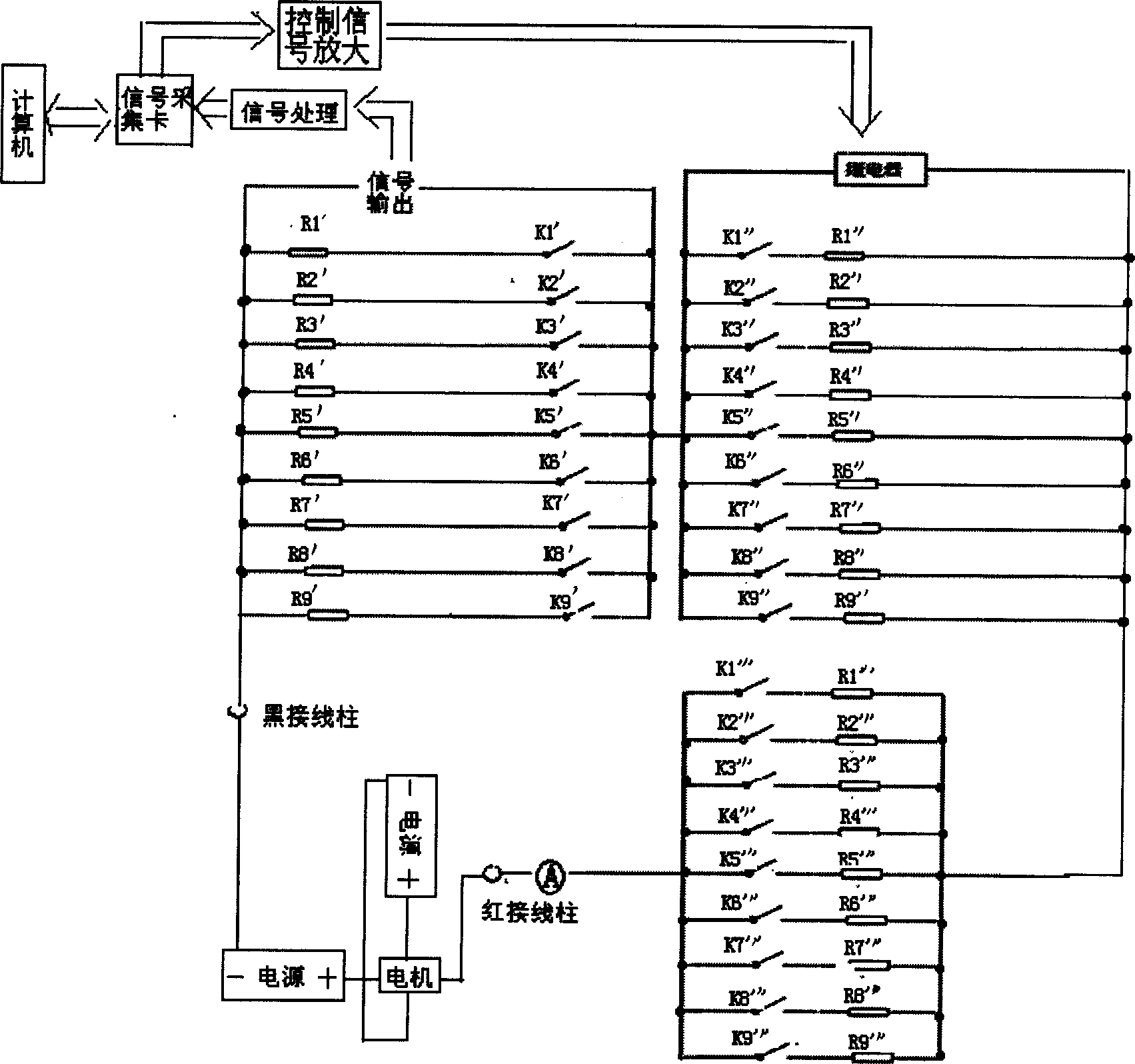 Apparatus for testing reactance parameter of permanent magnet motor based on small DC attenuation