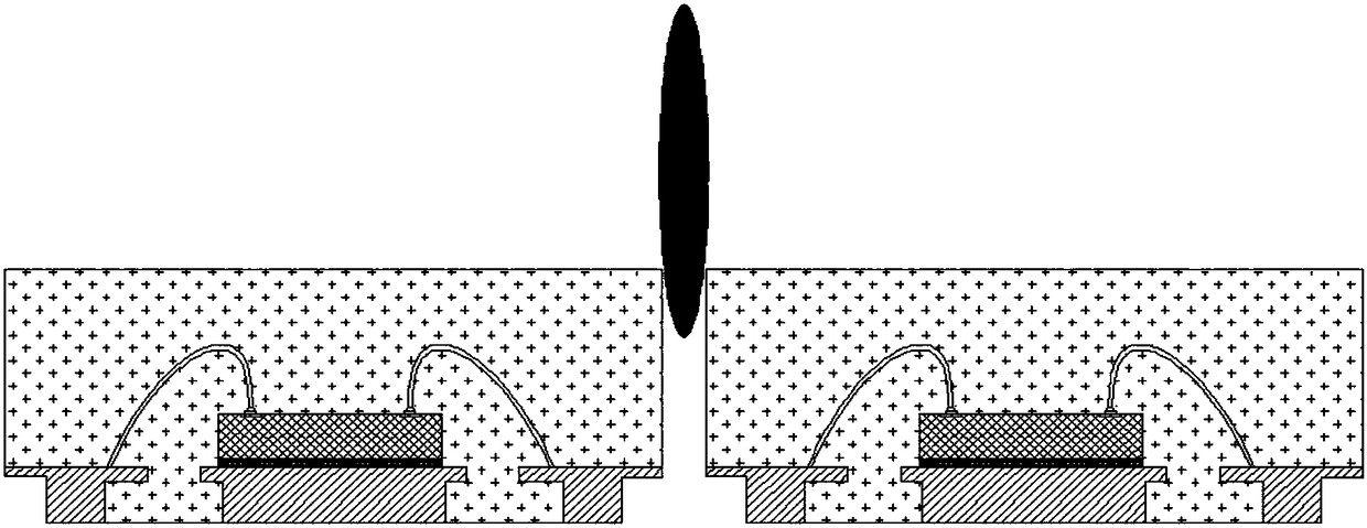 Lamination package structure having pin side wall tin climbing function and manufacturing process thereof