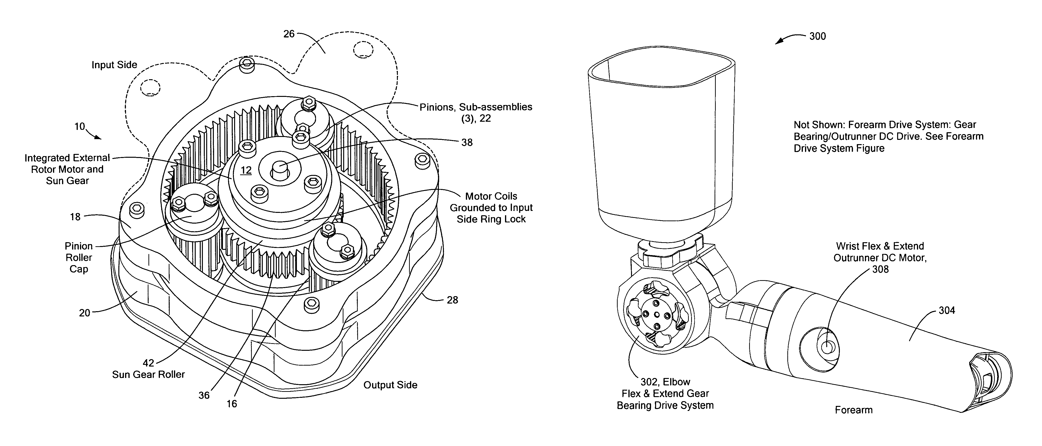 Gear bearing drive