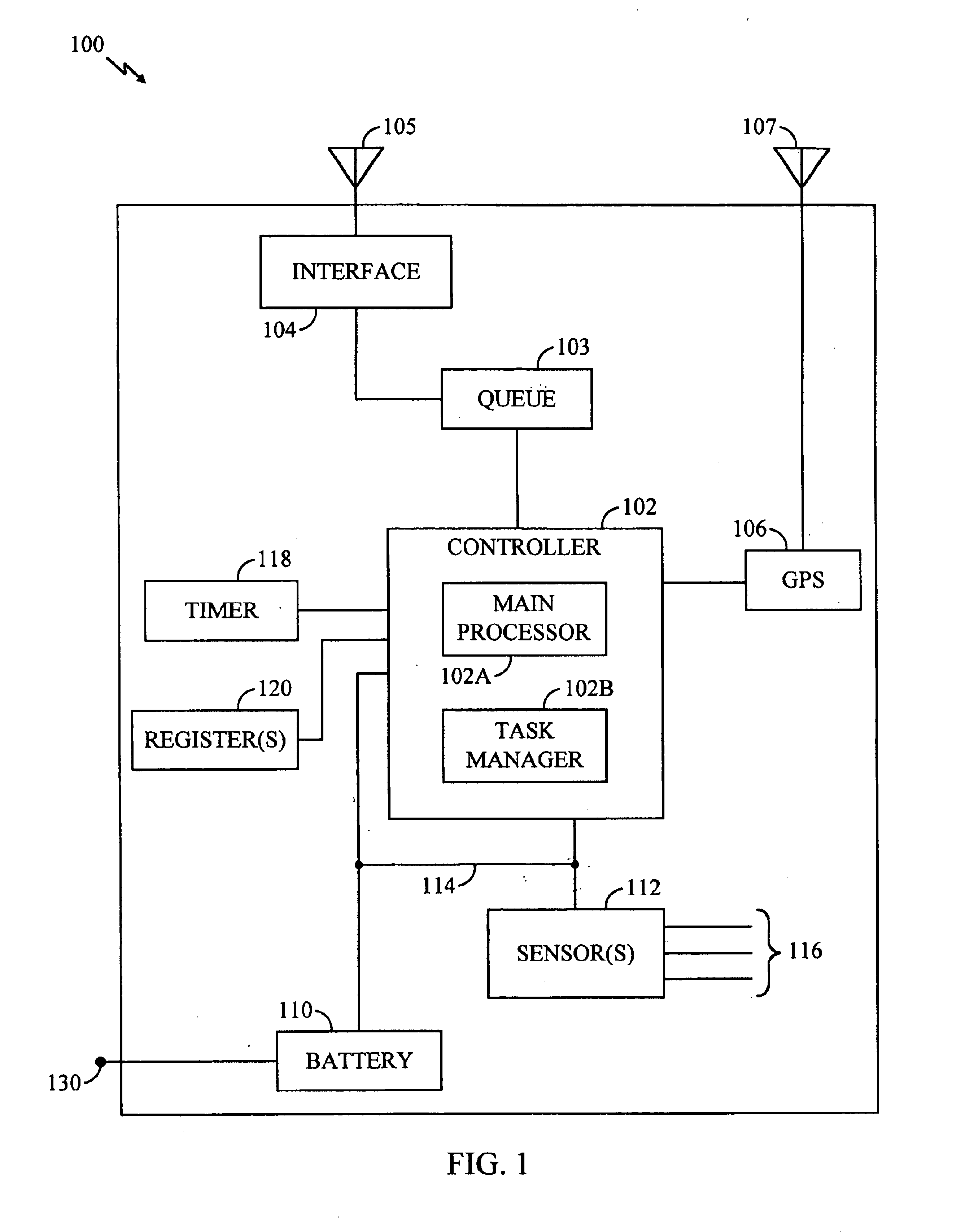 Battery monitoring system with low power and end-of-life messaging and shutdown