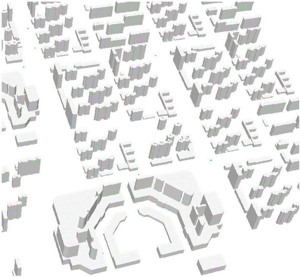 Method for identifying multiple pollution sources in city space by using moveable pollutant detector