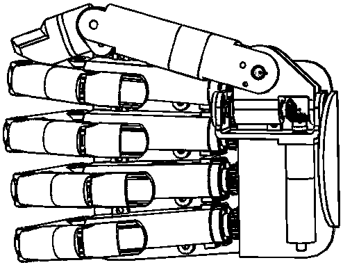 Modular multi-degree-of-freedom underactuated bionic prosthetic hand