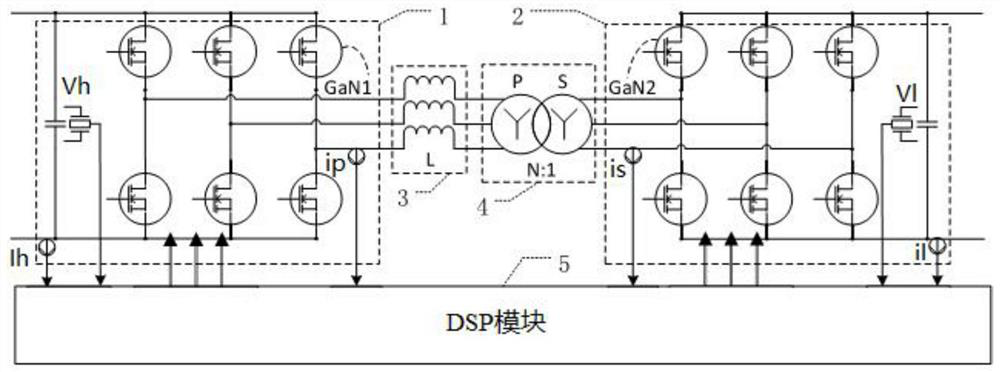 Isolated high-frequency dual-active bridge converter based on gallium nitride device