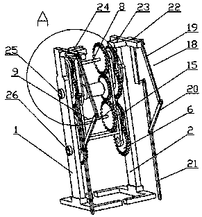 Coal transportation discharge method and device