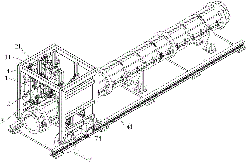 Automatic pipe die dismantling and mounting all-in-one machine