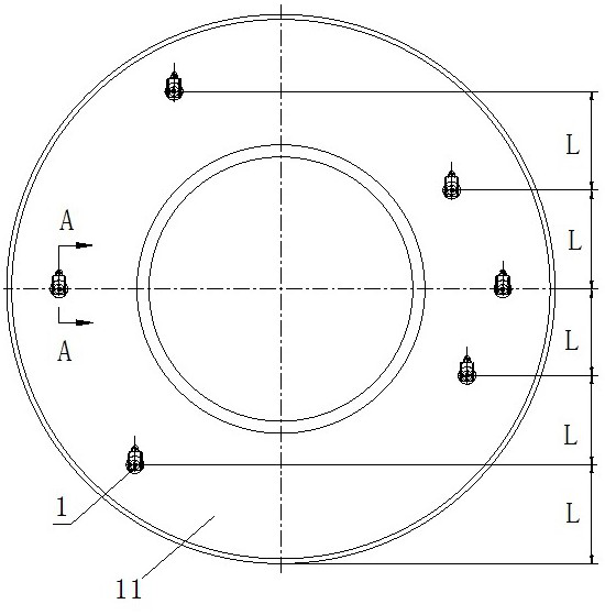 Heading machine excavation cabin pressure measuring system and application method thereof