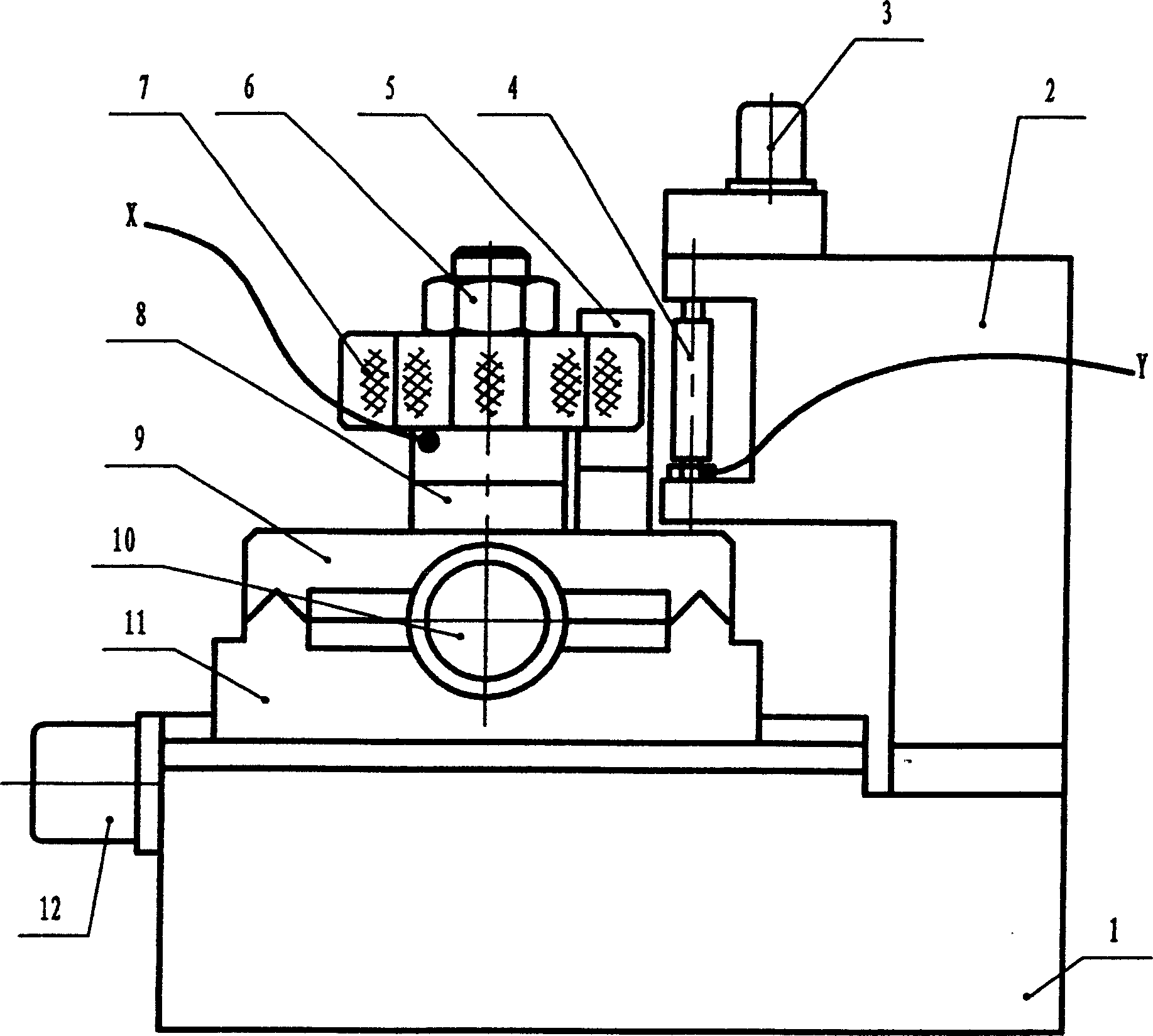 Digitally controlled curved electric spark grinder