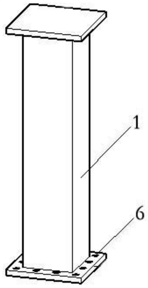 Self-resetting steel frame connecting joint capable of being quickly assembled