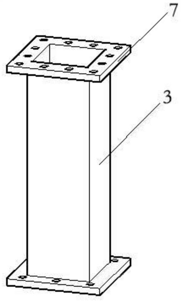 Self-resetting steel frame connecting joint capable of being quickly assembled