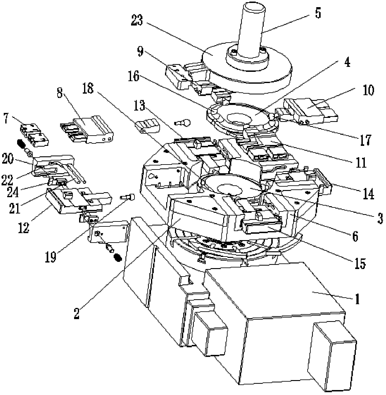 Multi-station automatic fixture rotating system