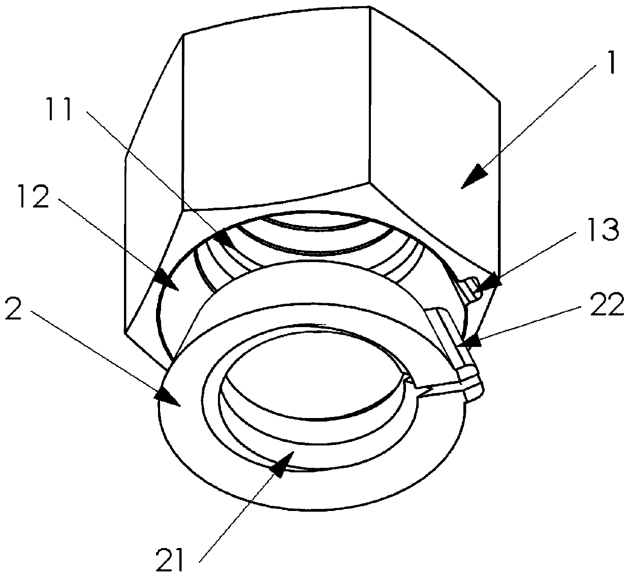 Combined lock nut structure