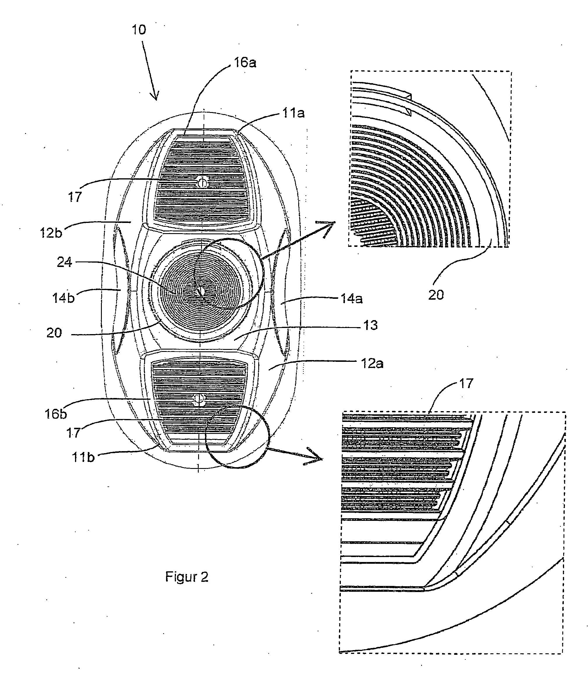 Container for filtering liquid having an outlet aperture for air