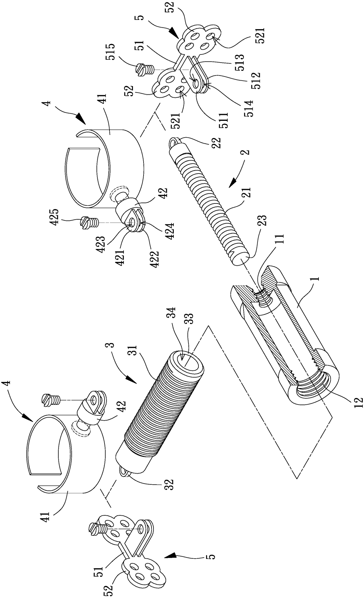 Chin bone fixing device