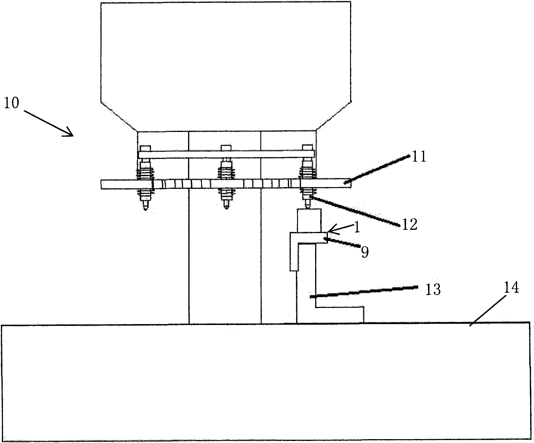 Hall chip magnetic flux test device