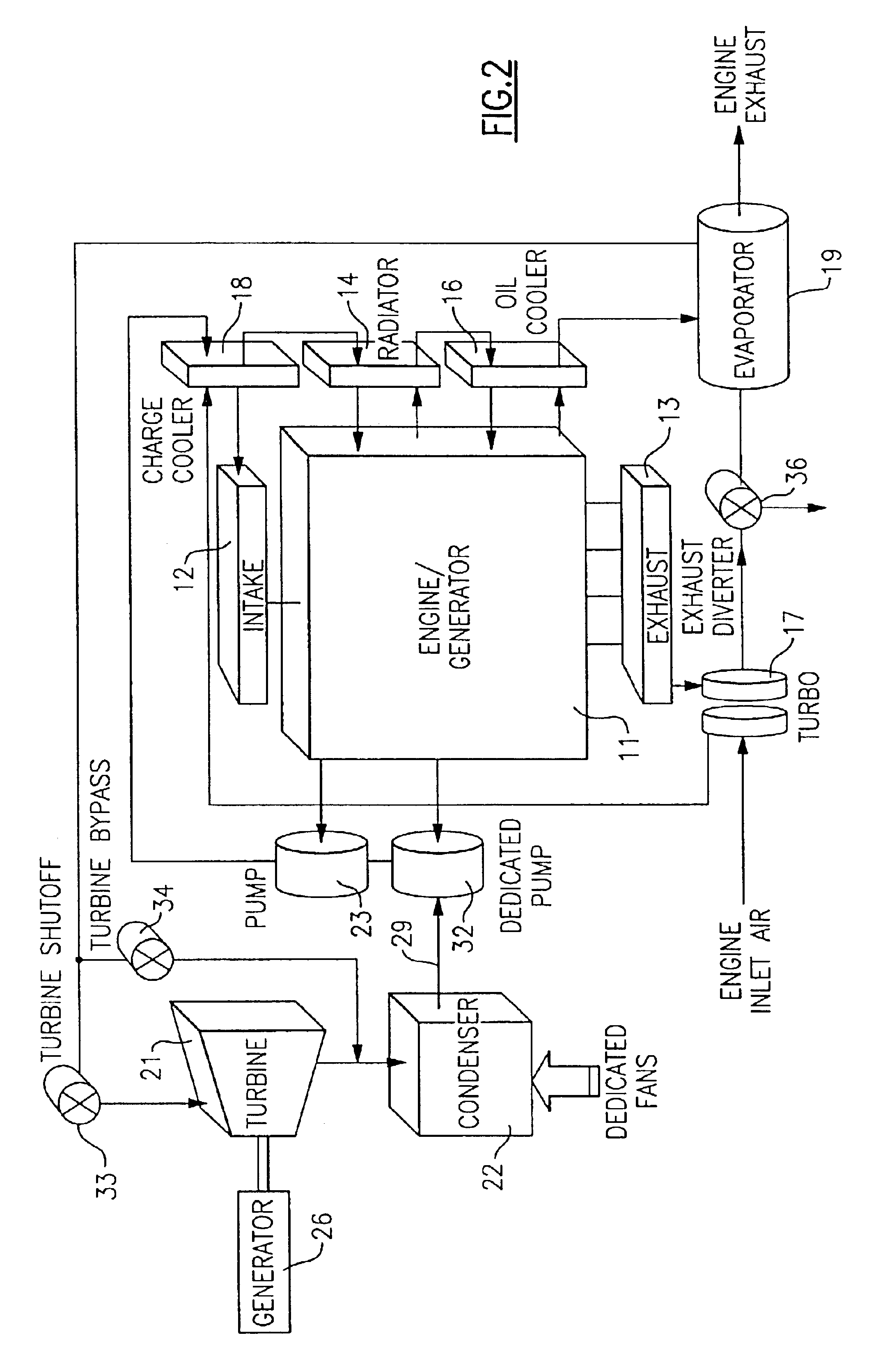 Organic rankine cycle system for use with a reciprocating engine