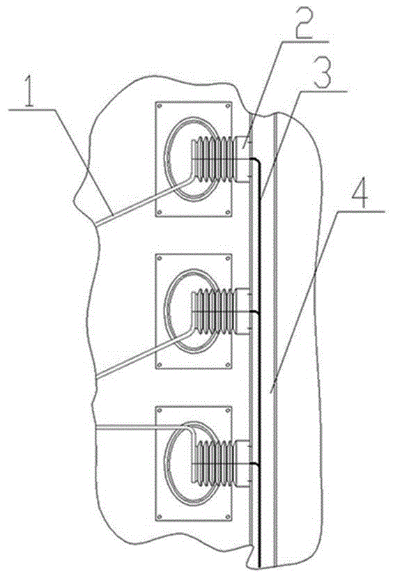 Switch cabinet and voltage transformer thereof having busbar support function