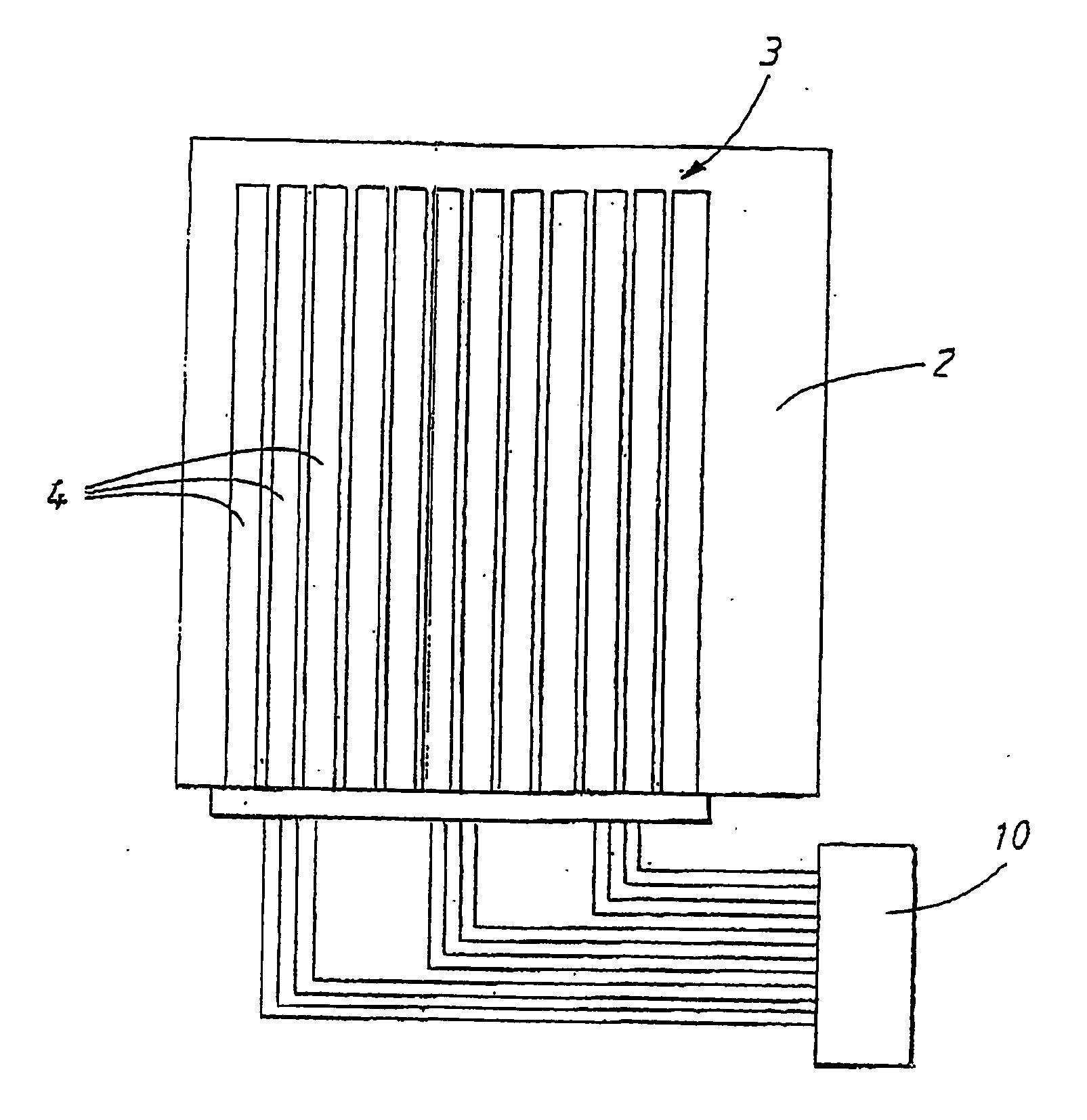 Method of controlling an electrochromic matrix display and electrochromic display