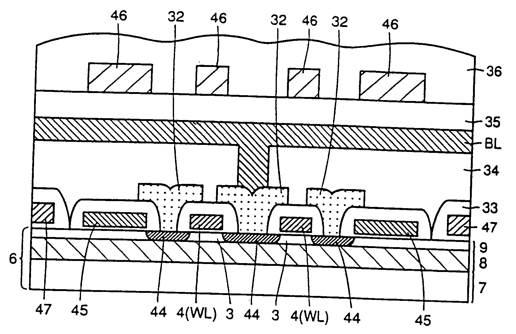 Semiconductor memory device including an SOI