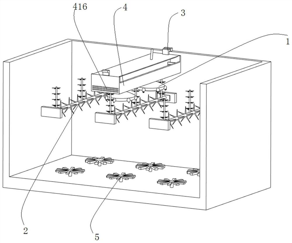 Agent adding comprehensive treatment system for sewage purification treatment and action method thereof