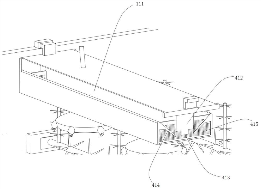 Agent adding comprehensive treatment system for sewage purification treatment and action method thereof