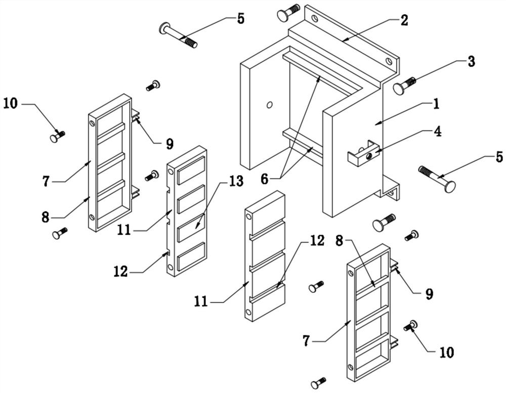 Elevator sliding guide shoe and machining process thereof