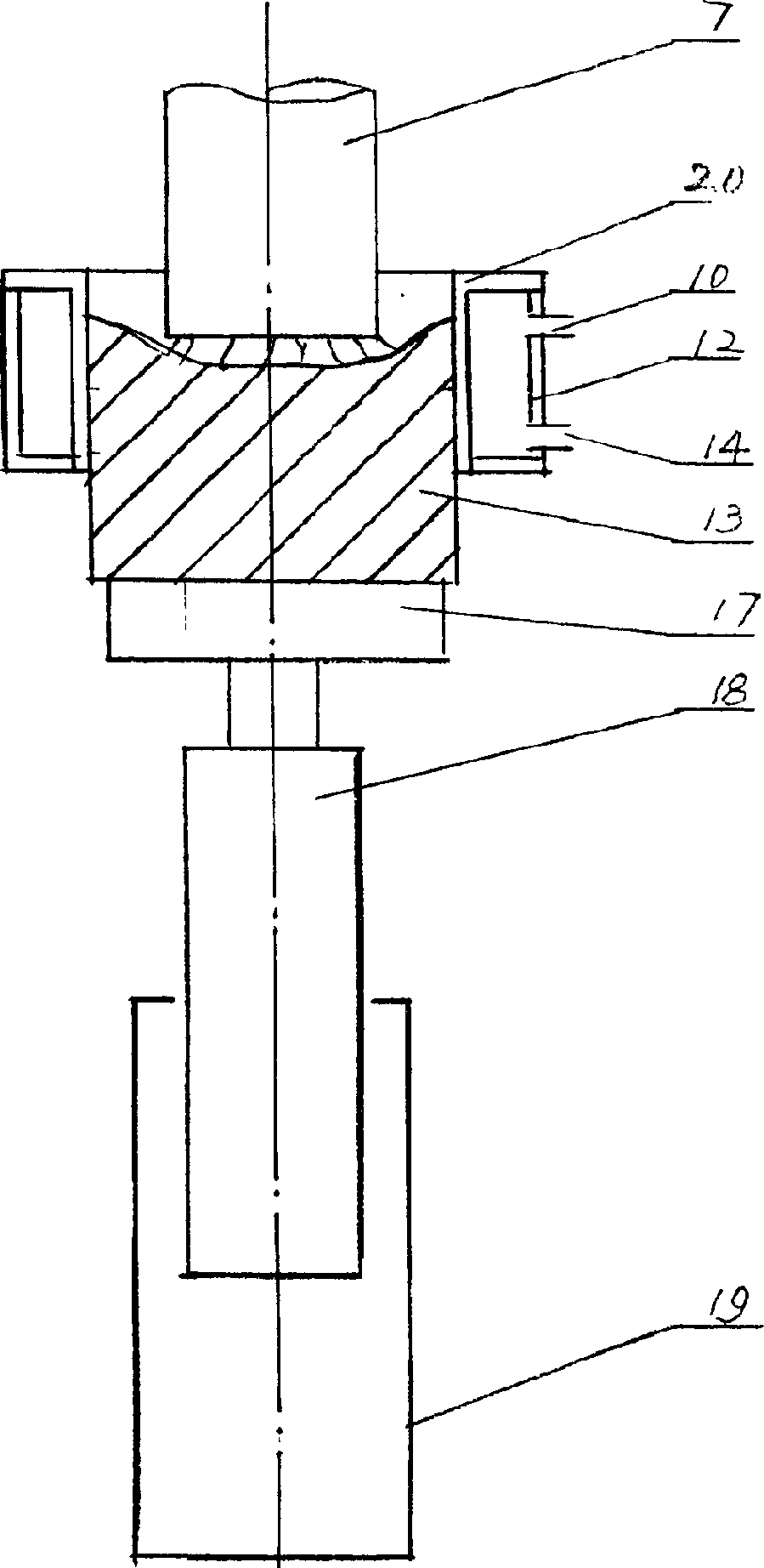 Vacuum consumable furnace with automatic welding electrode in furnace