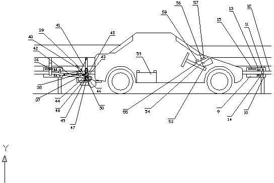 Universal rod powered electric automobile highway driving automatic charging device