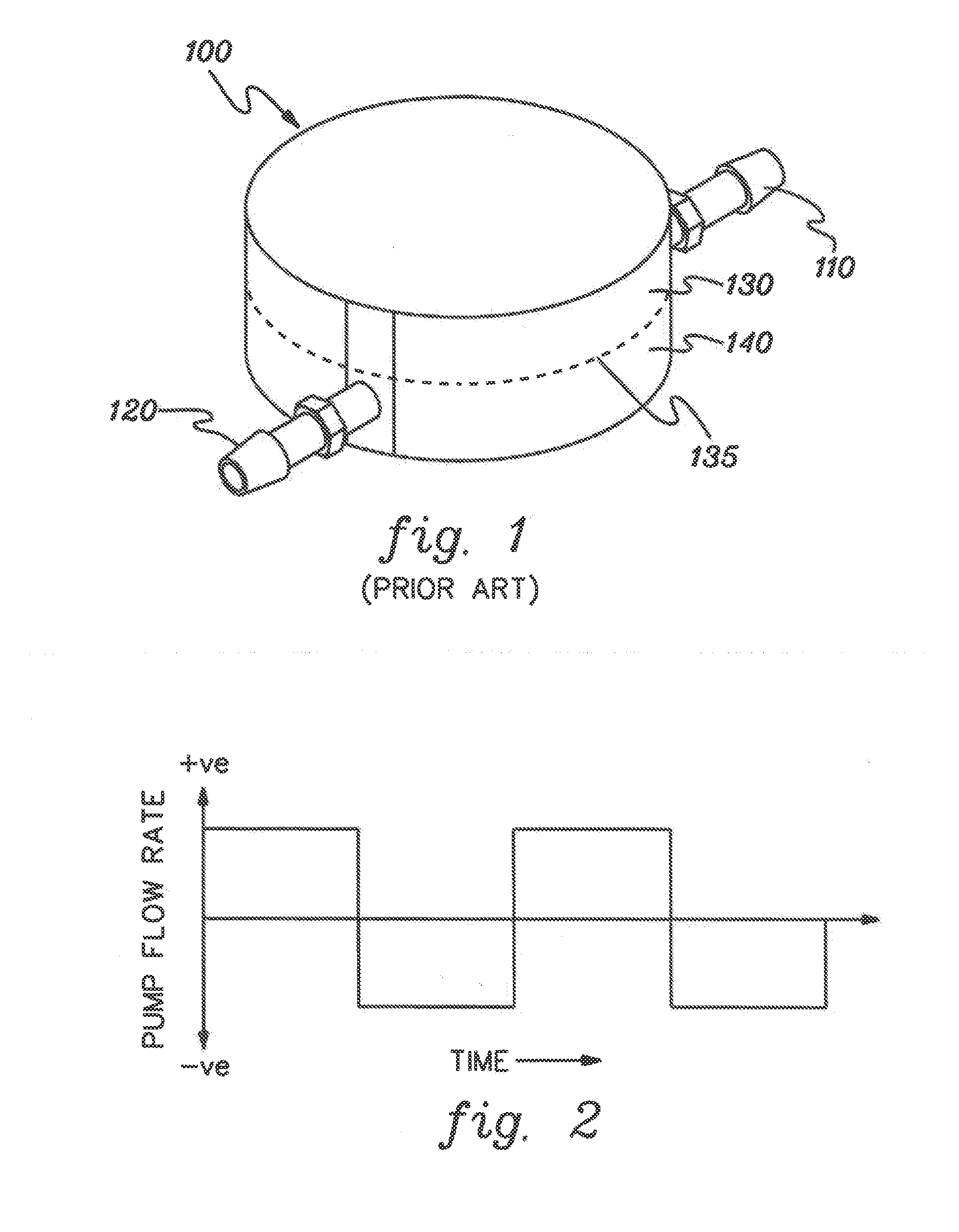 Dual-chamber fluid pump for a multi-fluid electronics cooling system and method