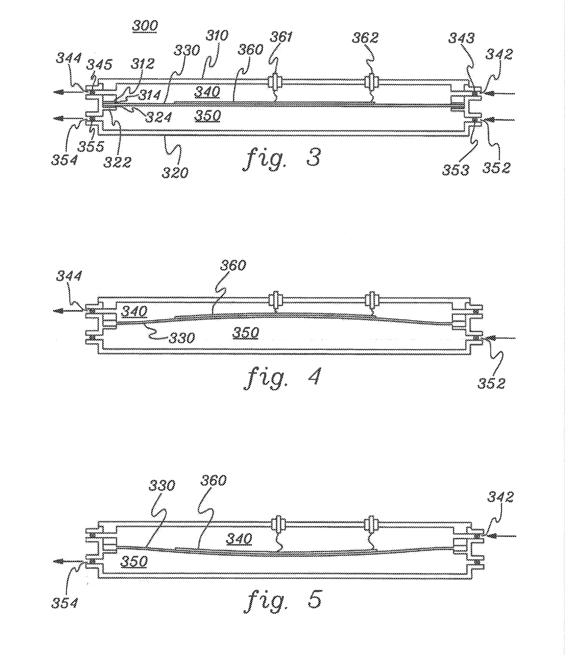 Dual-chamber fluid pump for a multi-fluid electronics cooling system and method