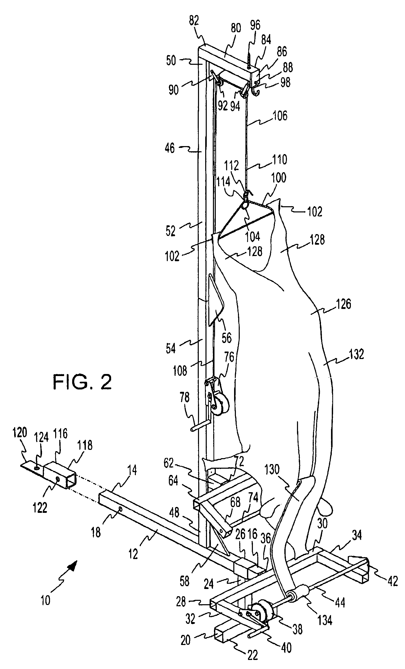 Portable game hoist and skinning device