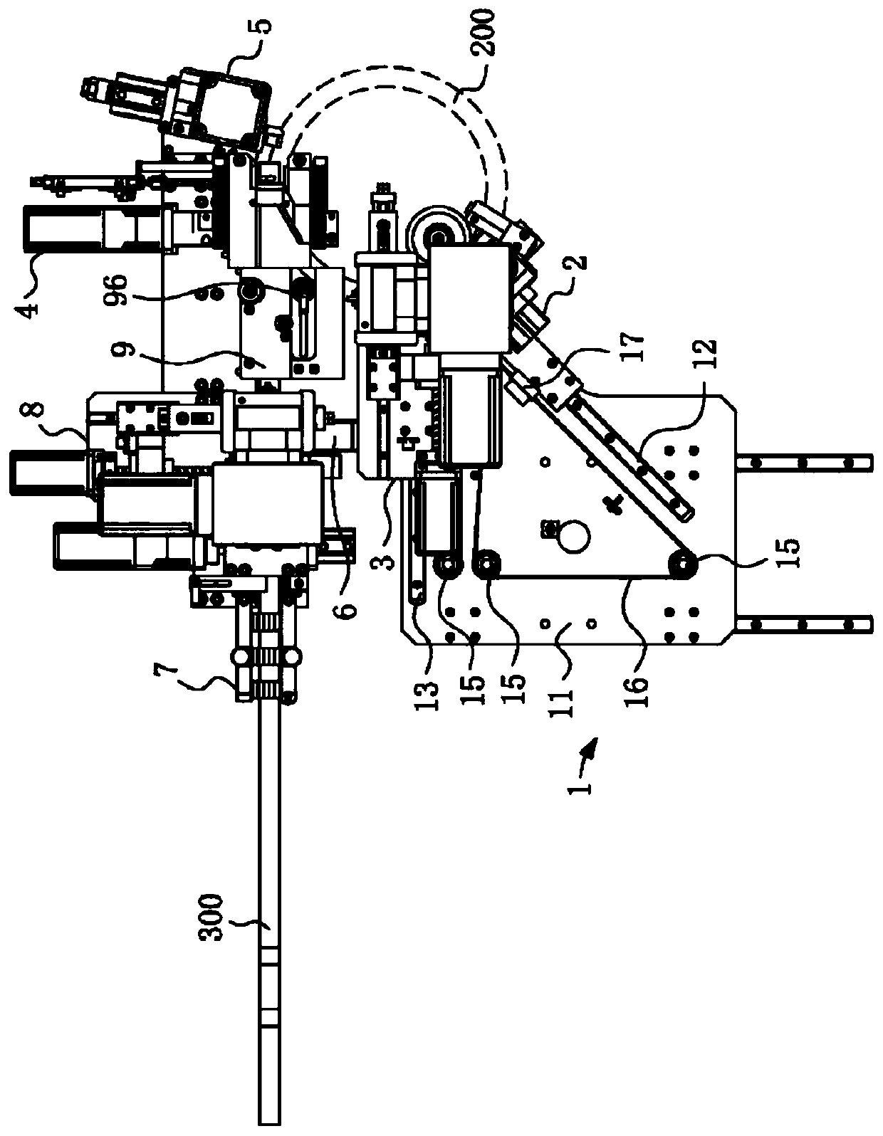 Automatic cutter bending machine and moving device of automatic cutter bending machine