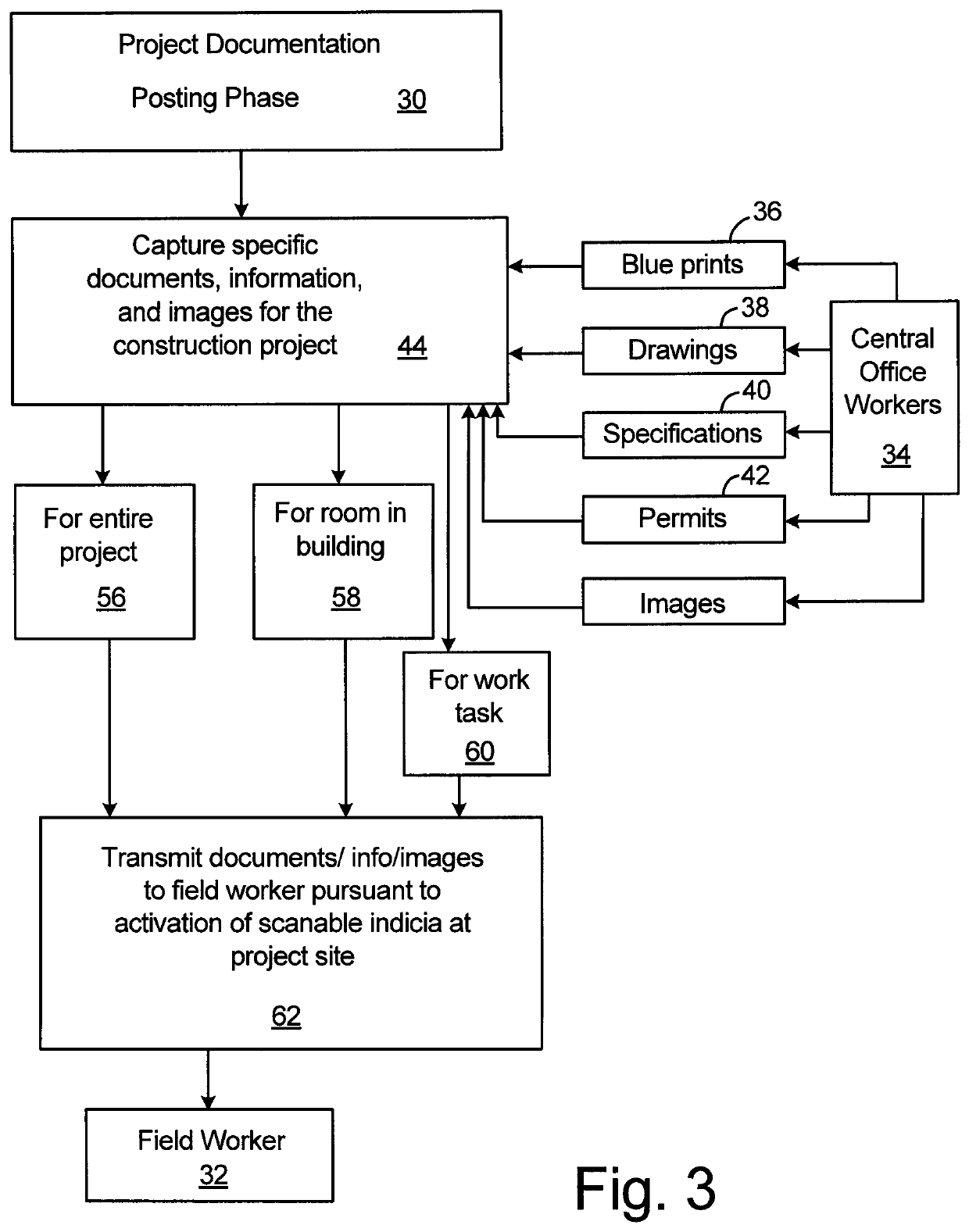 Construction project information and document access system