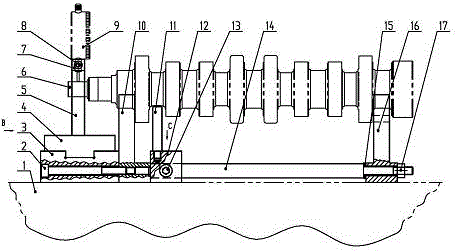 Crankshaft plane parallelism detection device