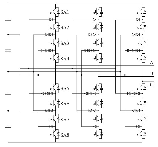 Full digital five-level inverter sinusoidal pulse width modulation (SPWM) control method