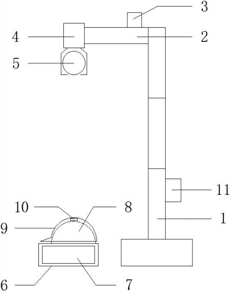 Device for simulating high-altitude falling hitting