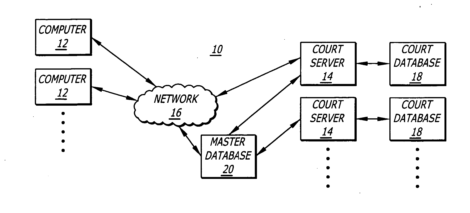 Court electronic filing system