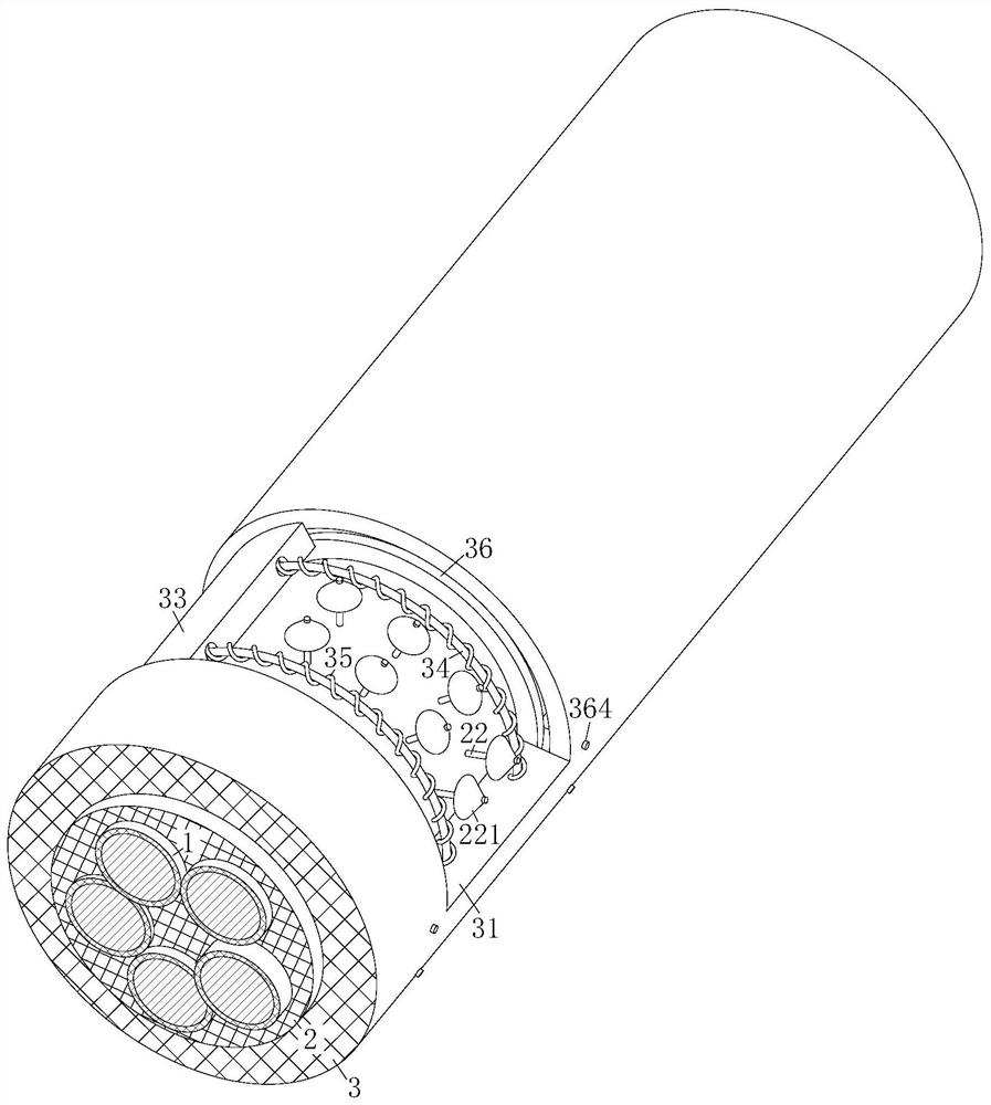 Flame-retardant high-temperature-resistant cable