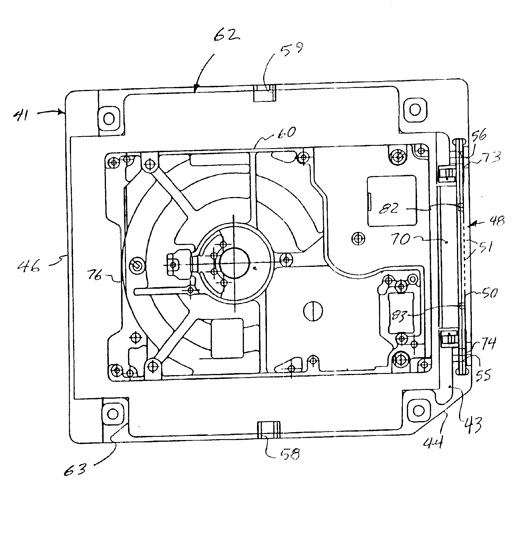 Releasable, repeatable electrical connection employing compression