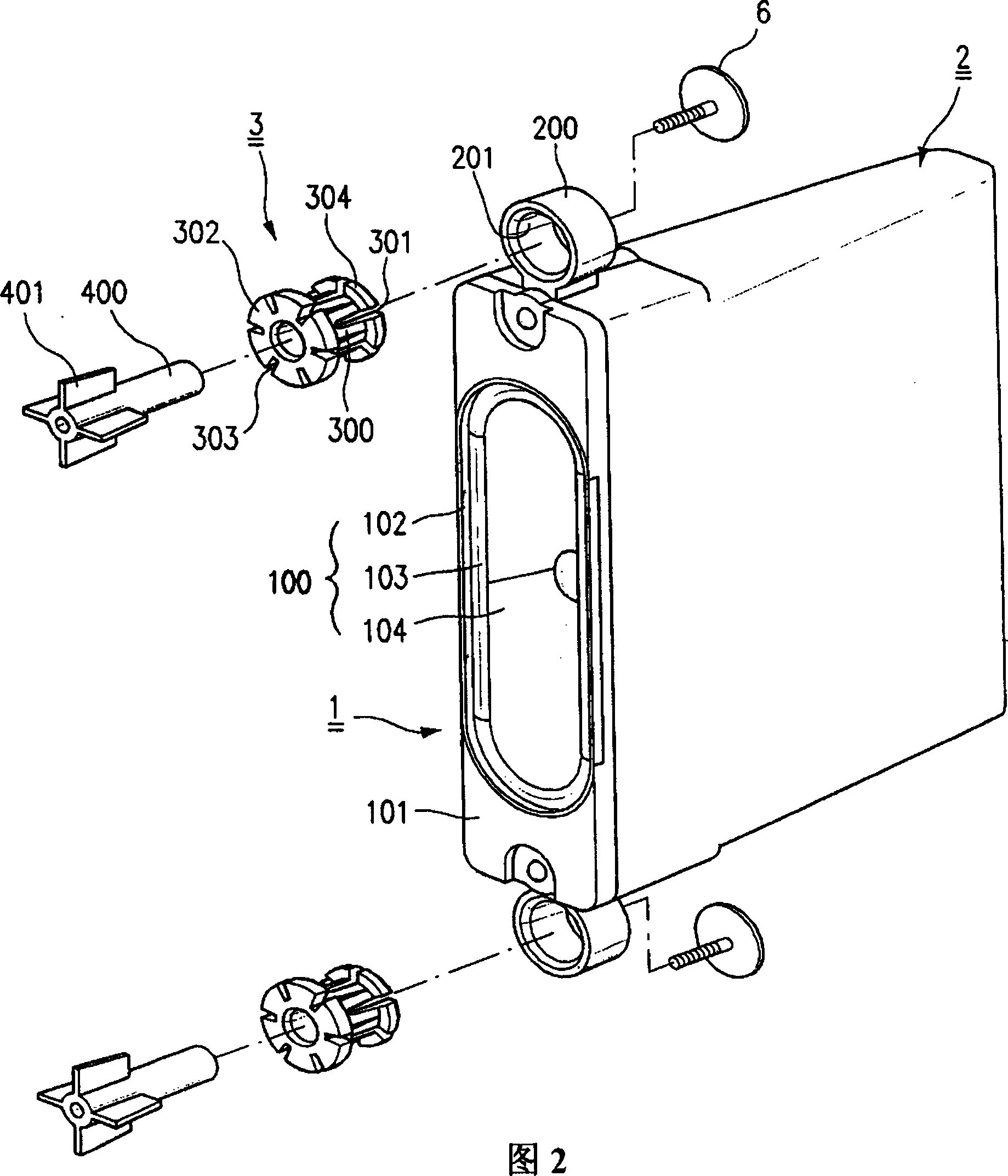 Multiple shock reducing device for loundspeaker device of video displayer