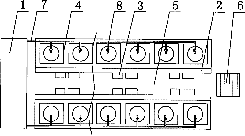 Waterlogging simulation test system for rainfed cropland