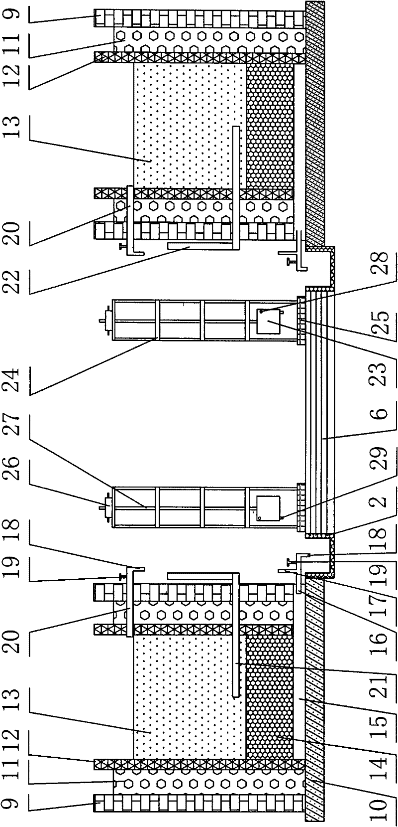 Waterlogging simulation test system for rainfed cropland